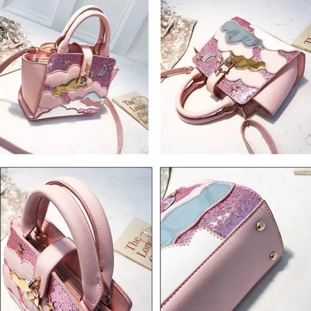 NEW CATANIA Leather Shoulder Crossbody Purse Bag - Picture 5 of 8